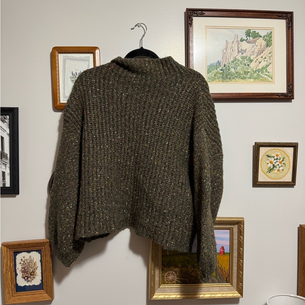 Cozy Olive Green Women's Sweater